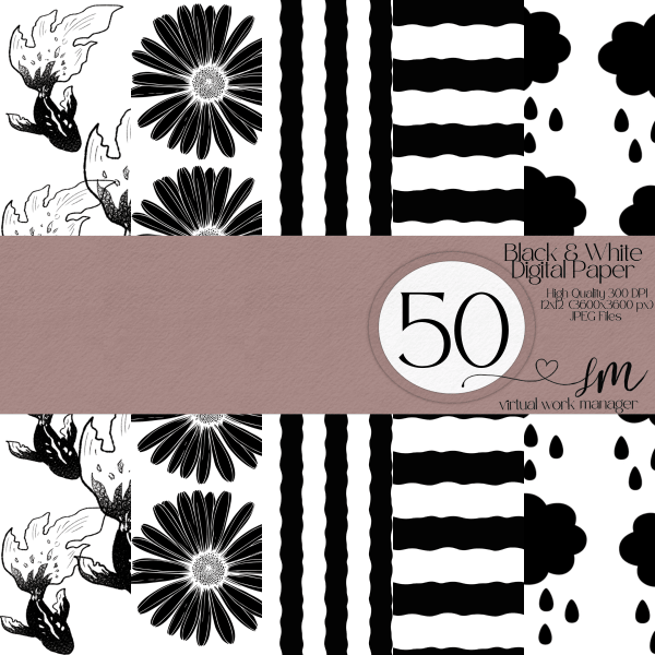 Black Digital Paper