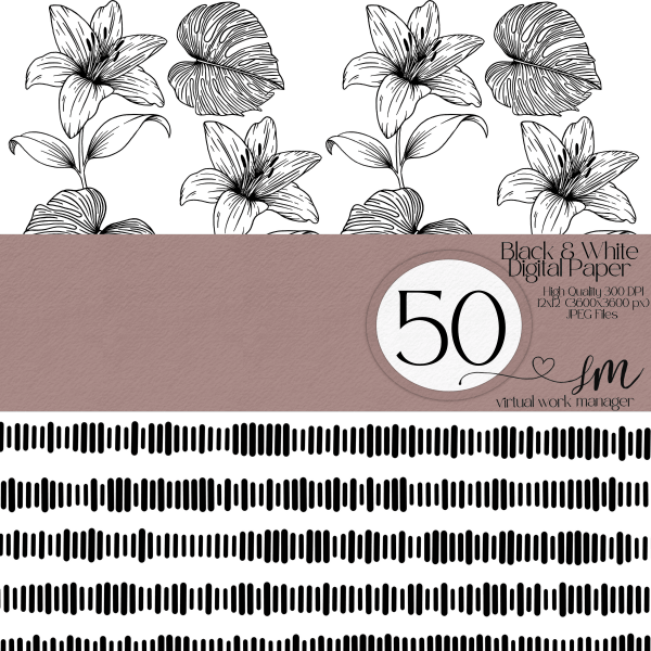 Black Digital Paper