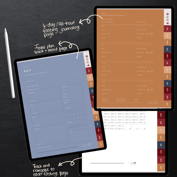 Digital Photo Progress Tracker | Rolling 96-Hour Fasting Photo & Weight Tracker