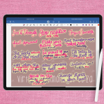Glitter Motivational Stickers | FREE Download