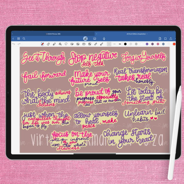 Glitter Motivational Stickers | FREE Download