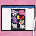 Glitter Motivational Stickers | FREE Download