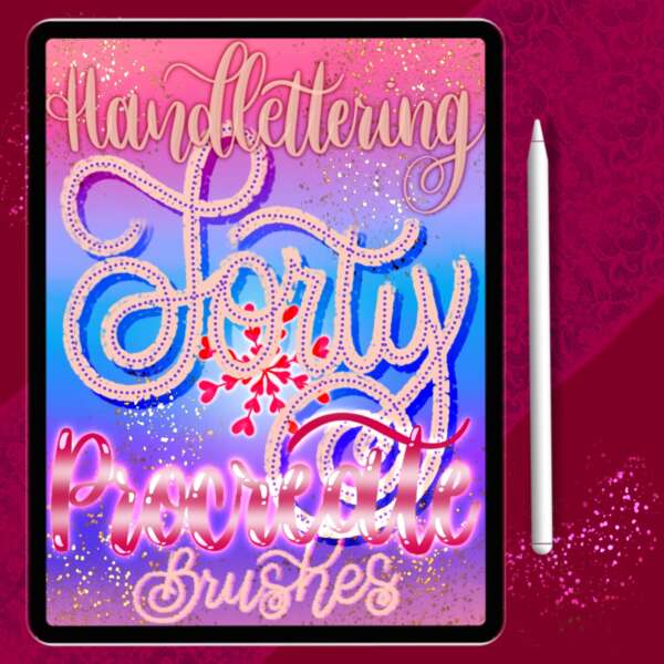 Hand-Lettering Procreate Brushset