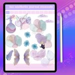 Lux Aesthetic Journal Elements | Digital Stickers