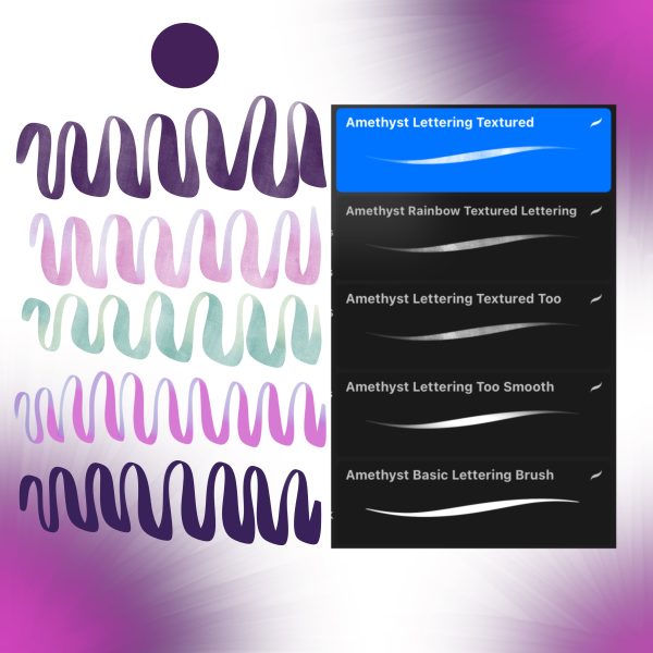 Amethyst Brushset