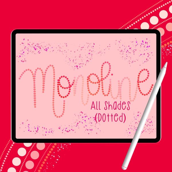 Monoline AllShades Dotted | Perfect for Lettering & Calligraphy Art