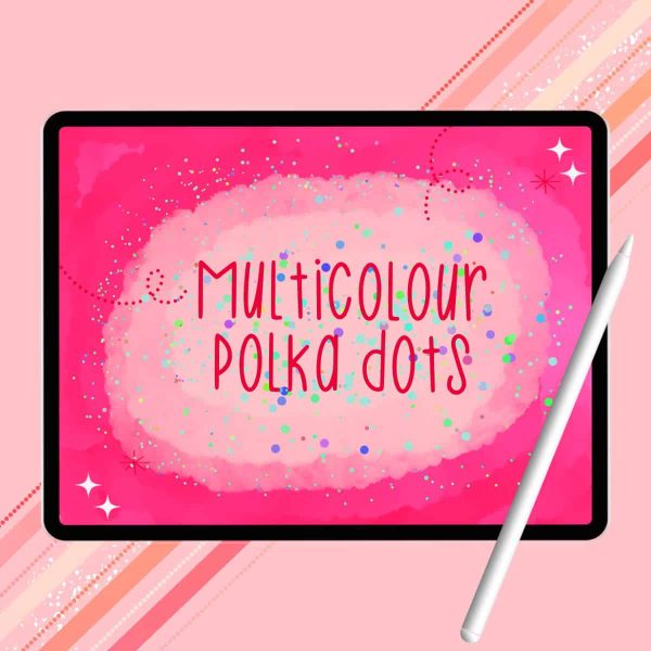 Multicoloured Polka Dots | Perfect for Lettering & Calligraphy Art