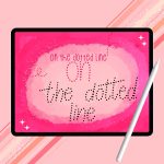 On The Dotted Line | Perfect for Lettering & Calligraphy Art