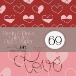 Reds & Pinks Valentine Digital Paper