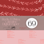 Reds & Pinks Valentine Digital Paper