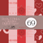 Reds & Pinks Valentine Digital Paper