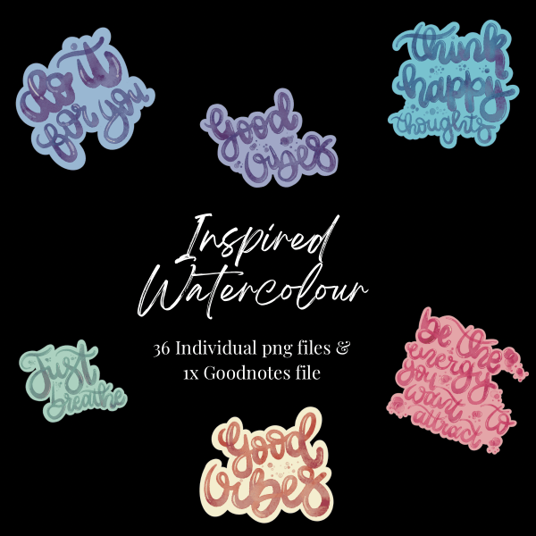 Inspired Watercolours Stickers