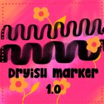 Dryish Marker01 Lettering Brush