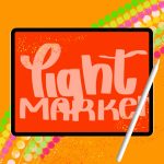 Light Marker Lettering Brush
