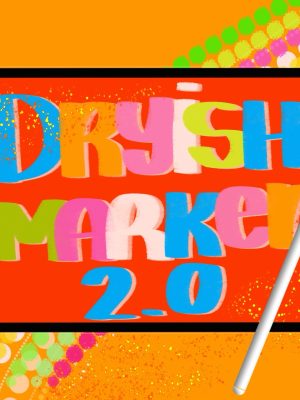 Dryish Marker02 Lettering Brush