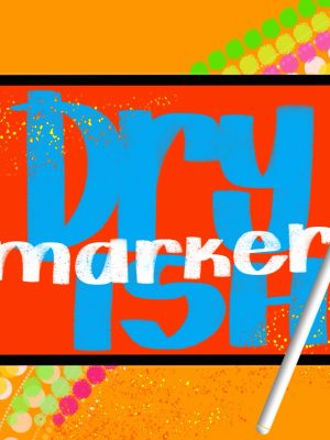 Dry-ish Marker Lettering Brush