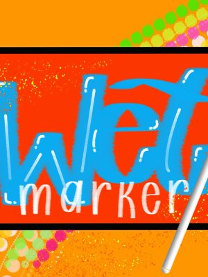 Wet Marker Lettering Brush
