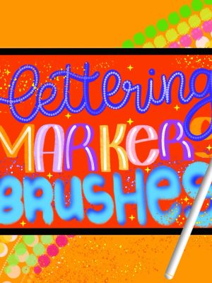 Calligraphy Markers Lettering Brushes